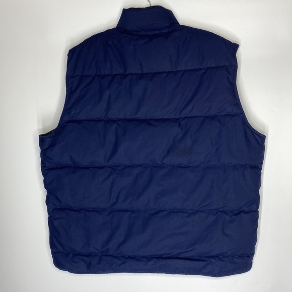 Vintage Eddie Bauer Navy Blue Down Puffer Puffy Vest Size Large Men's - Picture 2 of 8